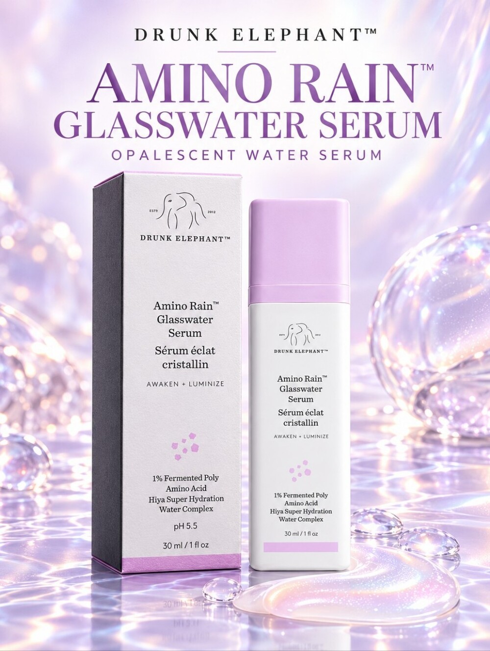 Drunk Elephant Amino Rain Glasswater Serum